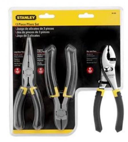 Stanley 3-Piece Bi-Material Pliers Set, 84-056