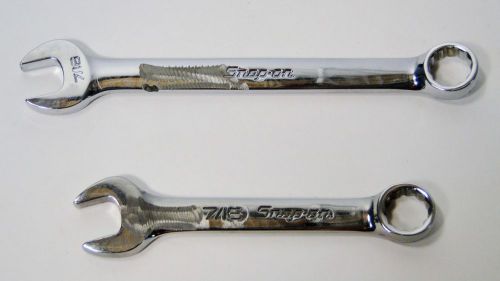 2 PC SNAP ON 7/16&#034; COMBINATION WRENCH SET P/N OEX140 &amp; OXI14B UNUSED
