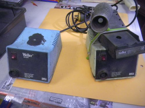 LOT OF 2 WELLER SOLDERING STATION  UNTESTED ITEM    SFG