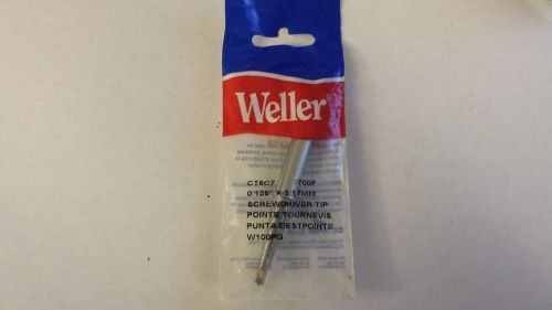 NEW Weller CT6C7 Solder Screwdriver Tip 1/8&#034; W100PG   .125&#034; x 3.17MM  700 Degree