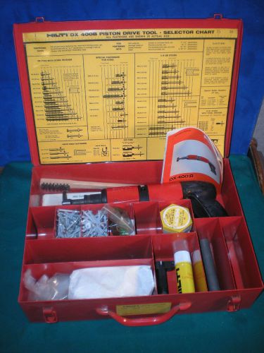 Hilti dx 400b powder actuated fastening system concrete nail gun fasteners nice! for sale