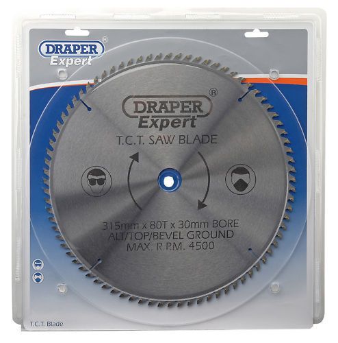 Draper Expert TCT Circular Saw Blade 315mm 30 Bore 80 Tooth 09495