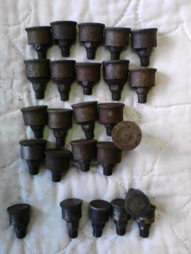 25 assorted vintage grease cups--hit miss engine oilers for sale