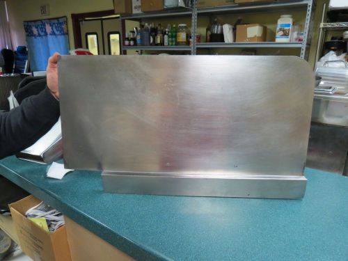 Large Deep fryer splash guard stainless 28&#034;x14&#034; Heavy Duty