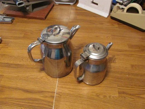 2 COMMERCIAL POLAR STAINLESS18/8 MILK  CREAMER DISPENCER POURER PITCHER-GUC