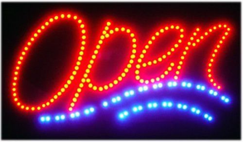 New open sign w/ motion large window display business store shop neon us seller for sale