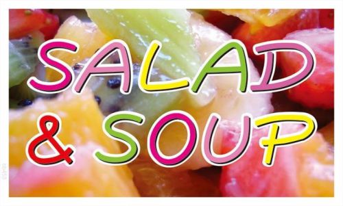 Bb453 salad and soup cafe banner sign for sale
