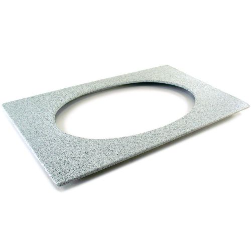 Gray 21.75” Tile Adapter Plate for Large Oval Well Pan