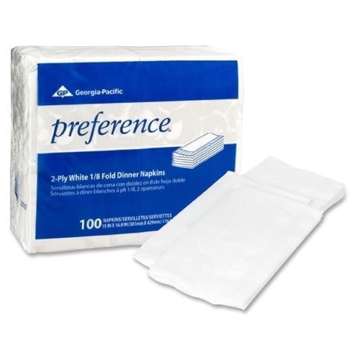 GEP31436 Dinner Napkins, 2-Ply, 15&#034;x16&#034;, 3000/CT, White