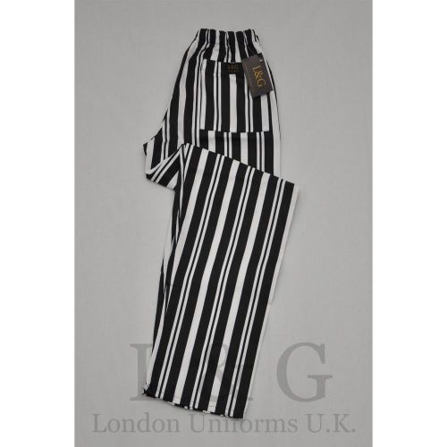 STRIPED CHEF TROUSERS L&amp;G LONDON UNIFORMS U.K.