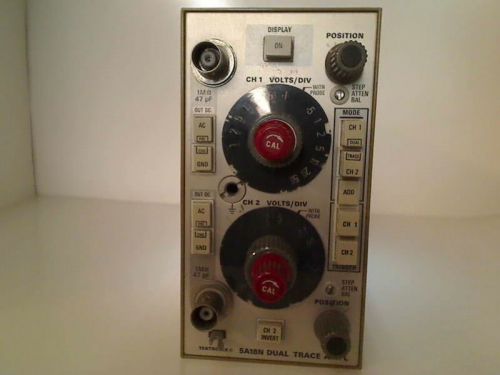 Tektronix 5A18N Dual Trace Amplifier Plug-In Module for Tektronic Oscilloscopes