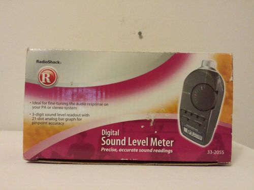 RADIOSHACK DIGITAL SOUND LEVEL METER (Never Used) MODEL 33-2055