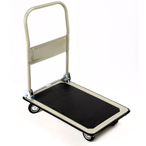 New 330lbs Platform Cart Folding Foldable Dolly Push Hand Truck Moving Warehouse