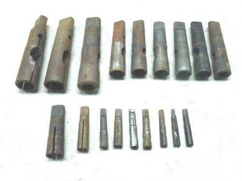 LOT of (18) S-J SCULLY JONES ASSORTED SPLIT TOOL HOLDERS 1MT, 2MT, 3MT, 4MT