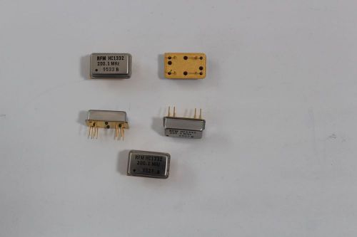 LOT of 5 RFM HC1332 SAW OSCILLATOR 200.1 MHz Dip 8