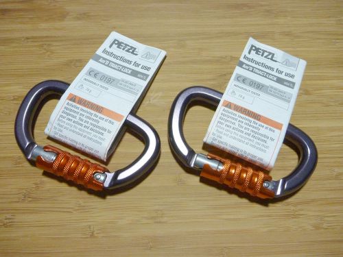 2 x Petzl Am&#039;D Triact Lock Carabiners