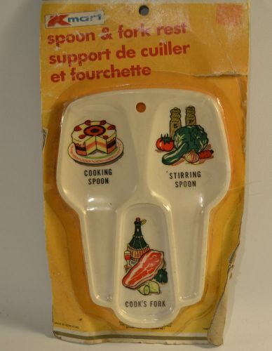 Vintage Plastic Spoon Rest Stove Top Kitchenware