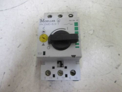 MOELLER PKZM0-6.3-T MANUAL MOTOR CONTROLLER *USED*