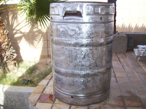15.5 GALLON STAINLESS STEEL EMPTY BEER KEG, HOME BREW ,BBQ