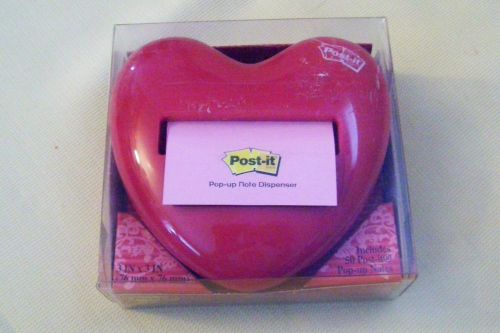 POST IT HEART SHAPED POP UP NOTE DISPENSER