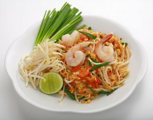 Thai food recipe stir-fried rice noodle with shrimp recipe stir-fried pad thai for sale