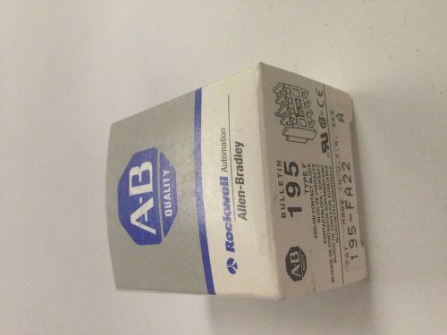 *NEW* ALLEN-BRADLEY SER. A CONTACT BLOCK CAT # 195-FA22