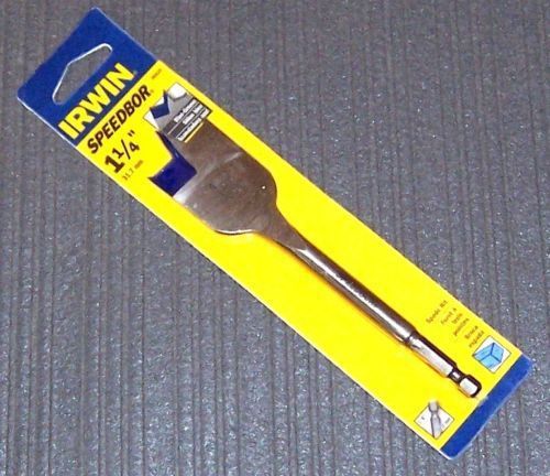 Irwin 88820 1-1/4&#034; Speedbor Blue Groove Spade Bit