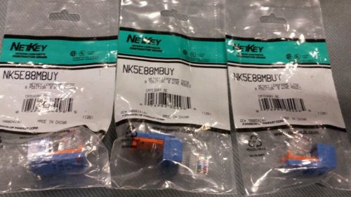 3  NK5E88MBUY Netkey Leadframe Cat 5E 8 Pos. 8 Wire Module