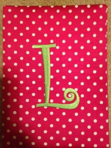 NEW Personalized portfolio, Initial &#034; L &#034; School supplies. office, teachers,