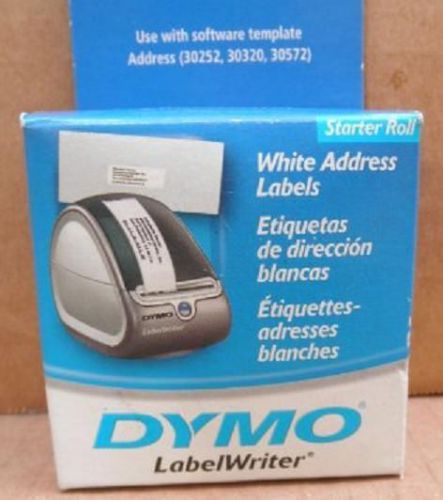 6 NEW Dymo White Address Labels 3.5x1.125 Starter Rolls