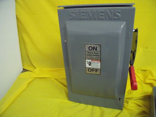#1322 hf362r siemens 60 amp 240 volt 3 phase no ko&#039;s front encl painted 3r for sale