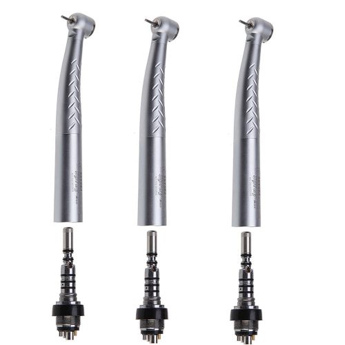 3X Dental High Speed Fiber Optic Turbine Handpiece 6 pin/hole Coupler Fit KAVO