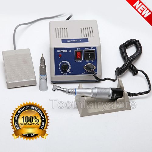 Dental Lab Marathon N3 Electric Micro Motor w/ Contra Angle Straight Handpiece