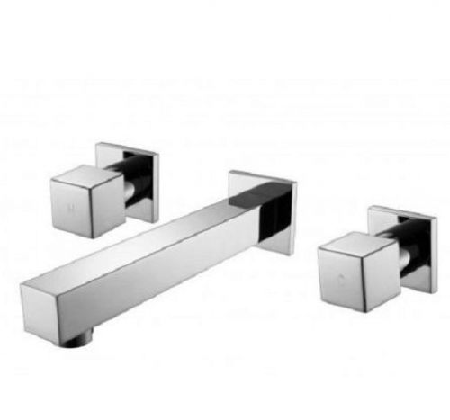 MIRA BATHROOM SQUARE BATH SPA / 3 TAP SET WATER TAPS FAUCET &amp; SPOUT