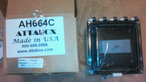 ATTABOX AH664C6x6x4&#034; Polycarbonate Hinged Enclosure IP68 Rated NEMA 4X BRAND NEW