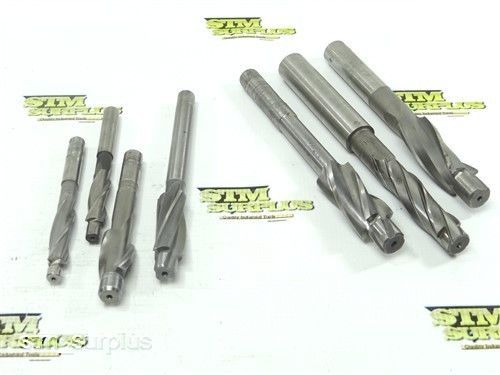 LOT OF 7 HSS CHUCK SHANK COUNTERBORES 7/16&#034; TO 7/8&#034; WELDON PUTNAM USA