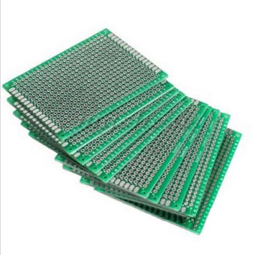 10 X Double Side Prototype PCB Tinned Universal Breadboard 5x7 cm 50mmx70mm FR4