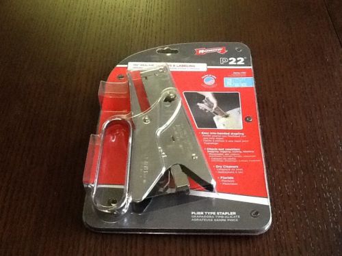 Arrow P22 Heavy Duty Plier Type Stapler, New