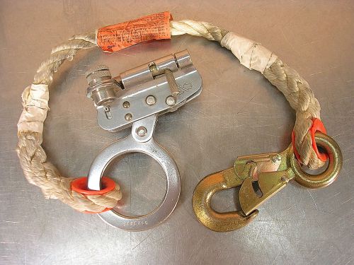 BUHRKE / KLEIN TOOLS MODEL No. 87406, AUTOMATIC ROPE GRAB W/SNAP HOOK &amp; LANYARD