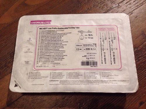 Mic-Key Low Profile Gastromy Feeding Tube 0120-18-1.2 Kimberly-Clark