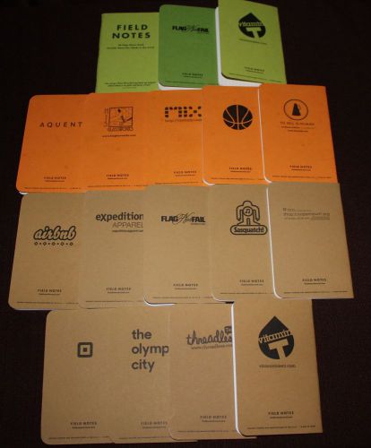 Field Notes Branded Singles 17 Notebook Lot