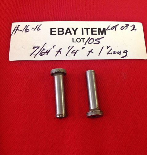 ACME H-16-16 Head Press Fit, Shoulder Drill Bushings 7/64&#034; x 1/4&#034; x 1&#034; Lot of 2