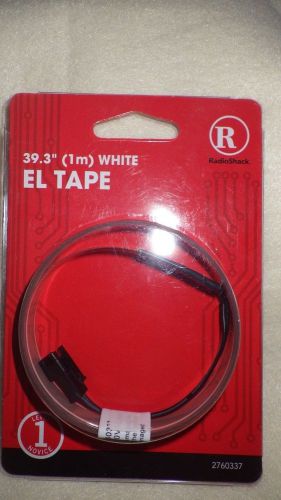 Flexible EL Neon Glow Tape Lamp Light White 1M NEW RadioShack 2760337