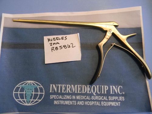 RUGGLES Integra R1490 Surgical Neuro 40 deg up 3mm Kerrison Rongeurs 8&#034;