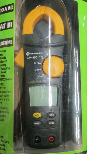 Greenlee CM-850 AC True RMS Clamp Meter **NEW** ESL