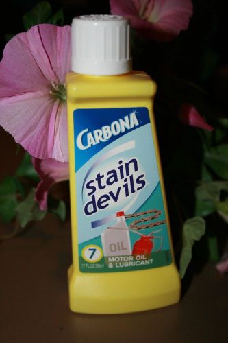 NEW Carbona Stain Devils Motor Oil &amp; Lubricant Bottle 1.7 Fl Oz Remover Cleaner