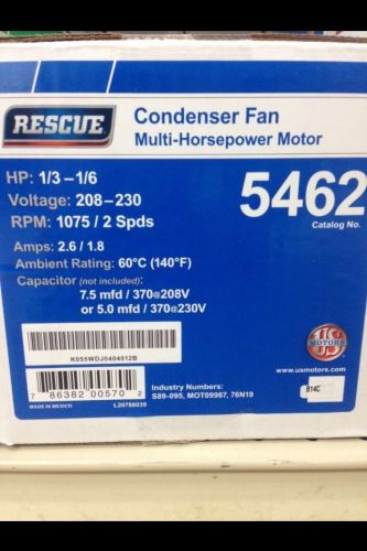 Emerson rescue motor, 1/3-1/6 hp, 208/230 volt multi-hp condenser fan motor 2spd for sale