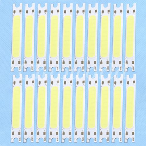 20pcs 3W White COB High Power LED Stripe LED Light Emitting Diode