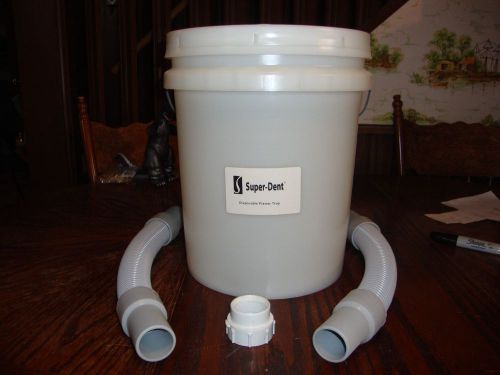 DENTAL LAB PLASTER TRAP 5 GALLON BUCKET W/ TUBING (NOS)