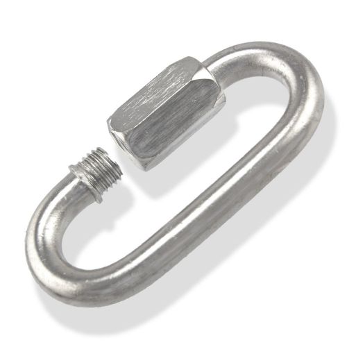 Jumbo 4&#034; x 1/2&#034; Screw Lock Quick Link Zinc Steel